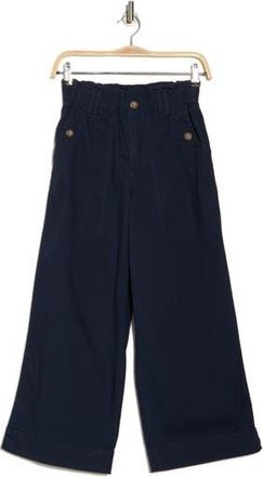 Democracy High Waist Crop Wide Leg Pants in Nv - Navy at Nordstrom Rack, Size 14P