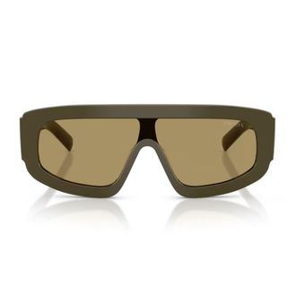 Prada Olive Green Prada PR D10s Acetate Sunglasses