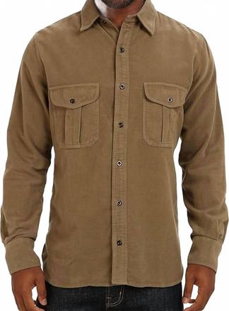 Filson Seattle Moleskin Shirt In Lovat