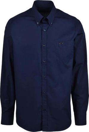 Paul & Shark Casual Shirts - Heren - Casual Overhemden - Blauw - 2XL - Katoen - Overhemden