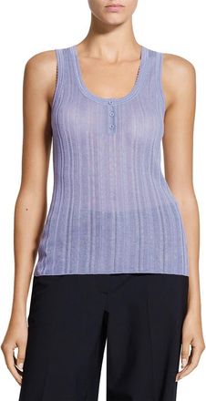 Theory Pointelle Knit Tank in Lavender Glow - 2O2 at Nordstrom, Size Medium