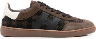 Hogan Coole Sneaker - Dames - Sneakers - Bruin - 38 EU - Leer - Schoenen