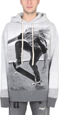 Palm Angels Relaxed Fit Hooded Shirt