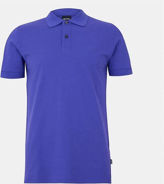 HUGO BOSS Mens Firenze Short Sleeve Polo Shirt - Purple - Size: 38
