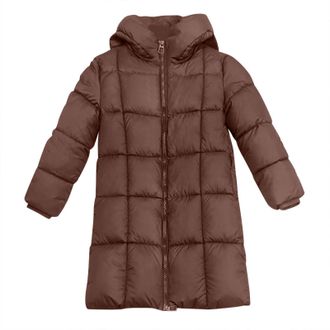 Generic Winter Jackets For Women Hooded Puffer Down Coat Longline Quilted Jacket Ladies Coats Plain Long Coat Thick Warm Maxi Down Thickened Plus Size For Win