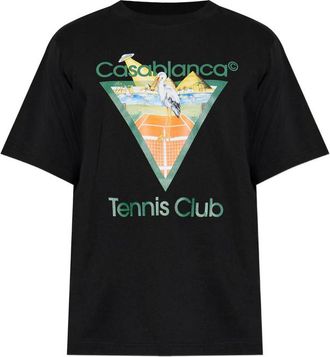 Casablanca Tennis Club Graphic-print T-shirt