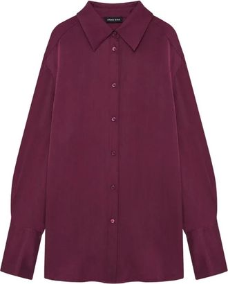 Anine Bing Camicia Bridget - - Blouses & Shirts - Donna - Rosso - S