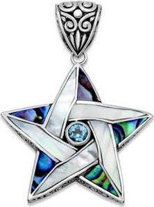 Samuel B. Blue Topaz Star Pendant in Blue/Green at Nordstrom Rack