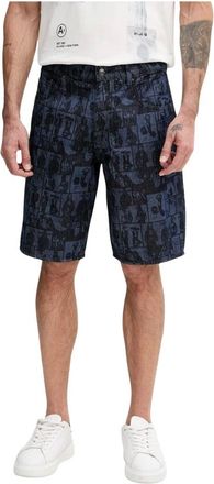 A|X Armani Exchange Heren, Korte broeken, Blauw, Maat: W34 Katoen