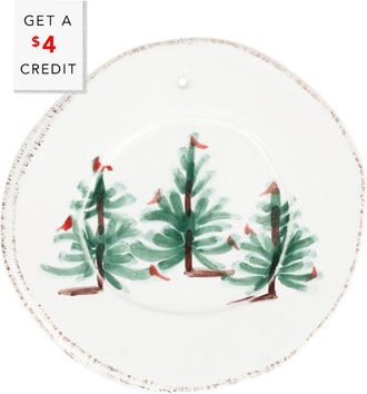 Vietri Vietri Lastra Holiday Round Ornament With $4 Credit