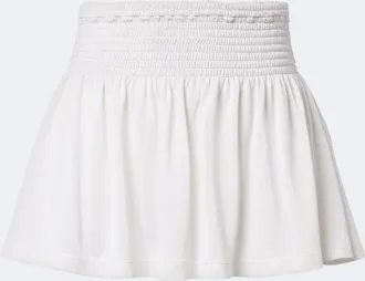 Gucci Shirred silk jersey miniskirt