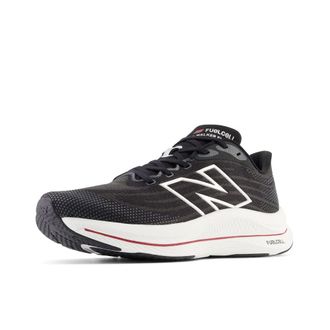 New Balance Mens FuelCell Walker Elite V1 Walking Shoe, Black/Team Red/Silver, 8 UK