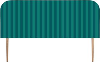 Really Nice Things Cabecero tapizado terciopelo a rayas 160x97cm