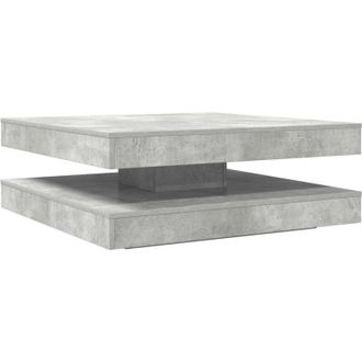 vidaXL Vidaxl - Mesa De Centro Giratoria 360 Grados Gris Hormig&oacute;n 90x90x34,5 Cm