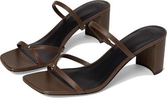 Vince Ona Strappy Sandals Womens Wedge Shoes Nutwood Brown Leather : 8.5 M