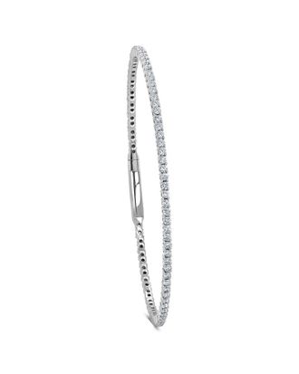 Sabrina Designs 14K 1.67 Ct. Tw. Diamond Flexible Bangle Bracelet