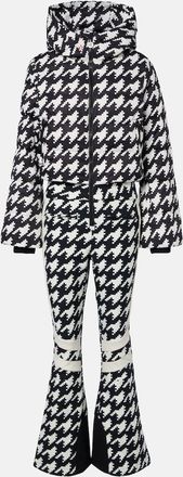 Perfect Moment Polar Flare houndstooth down ski suit