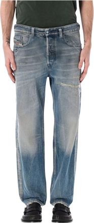 Diesel Regular Jeans D-Macs - Heren - Loose Fit Jeans - Blauw - W32 - Katoen - Jeans