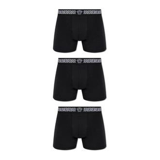 Versace Bottoms, male, Black, Size: 2XL Three-pack of Boxer Briefs