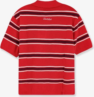 Dunst Womens Polo Shirt Cotton Red Tops