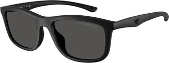 Emporio Armani Ea 4277U Zonnebril - Heren - Zonnebrillen - Zwart - 57 MM - Accessoires