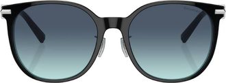 Tiffany & Co. Azure Gradient Blue Round Ladies Sunglasses TF4224D 80559S 56