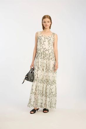 Munthe Barina Maxi Dress In Beige Print Kit