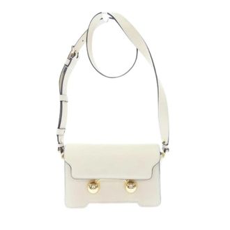 Marni Pre-owned Trunkaroo Calfskin Shoulder Bag - Dames - Pre-owned - Beige - Maat: ONE Size Taf