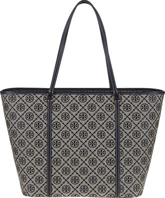 Tory Burch T Monogram Zip Tote