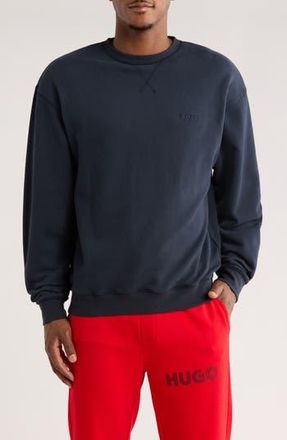 BOSS Albert Lounge Sweatshirt in Navy at Nordstrom Rack, Size X-Large