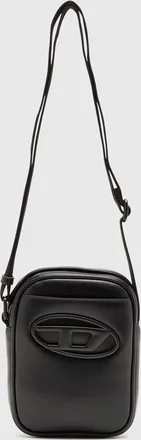 Diesel Holi-D-Crossbody bag in PU and neoprene - Crossbody Bags - Man - Black