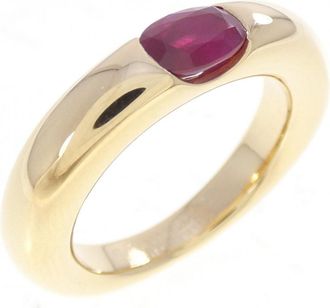 Cartier Ruby Yellow Gold (18K) Band Ring (Pre-Owned)