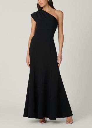 Shoshanna Midnight McKenna Stretch Crepe Dress in Jet at Nordstrom, Size 10