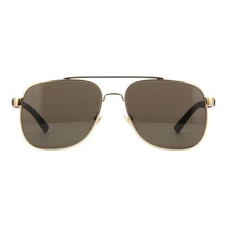 Gucci GG0422S Gold Metal Frame Sunglasses - Gold