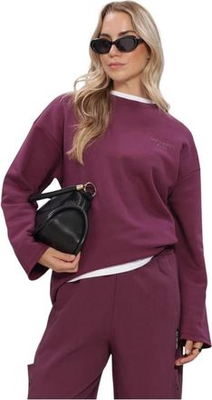 ALIX The Label Alix The Label, Hoodies & sweatvesten, Dames, Paars, L, Katoen, Knitted The Label Sweater