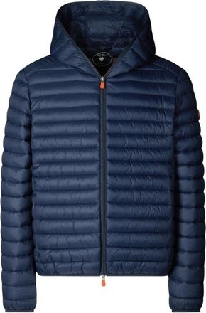 Save The Duck Blauwe Lichtgewicht Nylon Jas Aw 25 - Heren - Winterjassen - Blauw - L - Nylon - Jassen