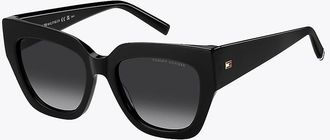 Tommy Hilfiger Womens Everyday Butterfly Sunglasses - Black