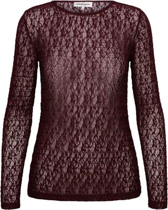 &Co Woman Tops, Dames, Rood, S, Polyester, Tris Kant Top
