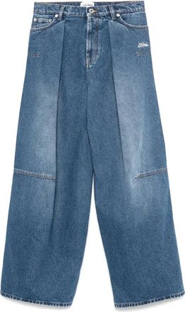 Jean Paul Gaultier Jeans con ricamo - Blu