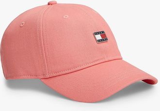 Tommy Hilfiger Womens Tommy Jeans Badge Brushed Baseball Cap - Pink