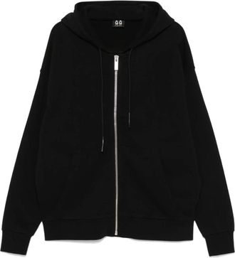 44 Label Group Zip-throughs, male, Black, XL, Black Zip Hoodie with Pockets