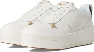 Keds Skyler II Lace-Up Womens Shoes Snow White/Navy Leather : 6.5 B - Medium