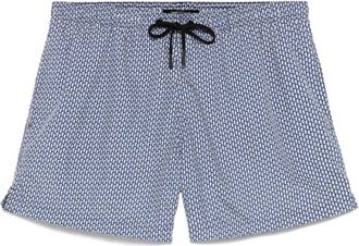 Tagliatore Costume da bagno con stampa geometrica - Blu