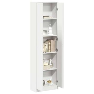 Berkfield Home Wardrobe White 55x25x189 cm Engineered Wood | Size: 55 x 25 x 189 cm