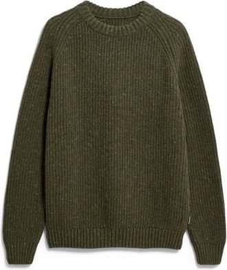 Armedangels Kiaano Tweed Pullover f&uuml;r Herren | oliv