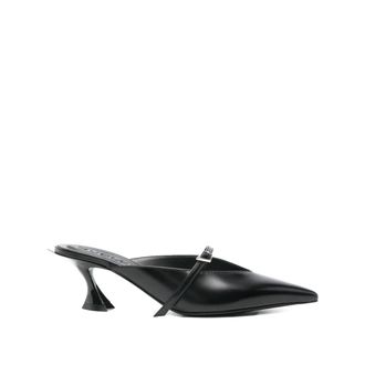 MUGLER Heeled Mules - Dames - Muiltjes - Zwart - 38 EU - Schoenen