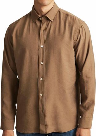 Mavi Long Sleeve Button Down Shirt In Shitake
