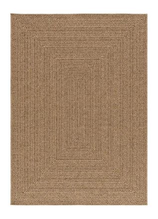 Atticgo Alfombra exterior efecto yute marr&oacute;n claro 200x290 cm