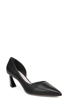 Franco Sarto Tawny Pointed Toe Half dOrsay Pump in Black at Nordstrom, Size 6.5