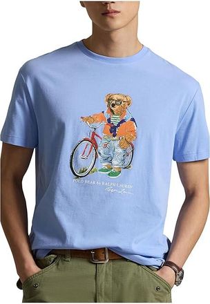 Polo Ralph Lauren Classic Fit Polo Bear Jersey T-Shirt Mens Clothing Austin Blue/Summer Bear : 2XL, Cotton